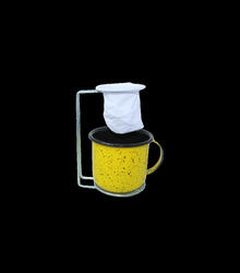 Mini Coador com Suporte e Caneca Nº 8 - Cores Granitado